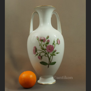 Wazon Rosenthal biały z różami duży Wazon Rosenthal biały z różami duży
