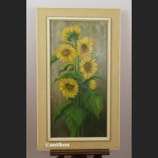 Słoneczniki obraz olejny w prostej ramie Słoneczniki obraz olejny w prostej ramie