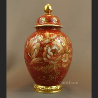 Wazon Rosenthal czerwona kula ręcznie malowana Wazon Rosenthal czerwona kula ręcznie malowana