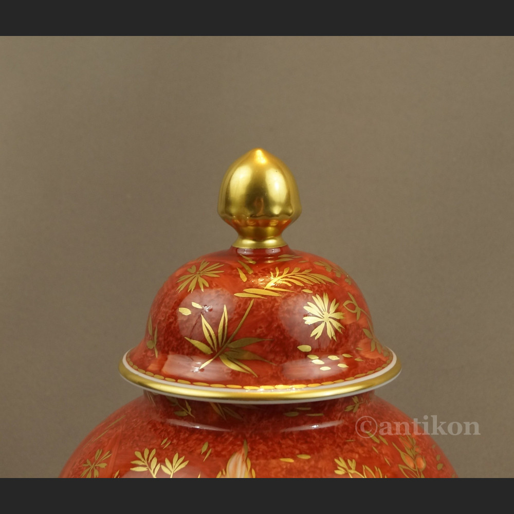 Wazon Rosenthal czerwona kula ręcznie malowana Wazon Rosenthal czerwona kula ręcznie malowana