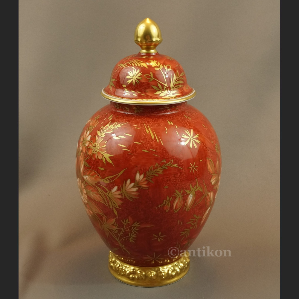 Wazon Rosenthal czerwona kula ręcznie malowana Wazon Rosenthal czerwona kula ręcznie malowana