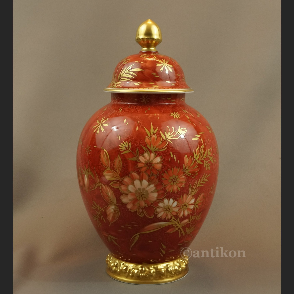 Wazon Rosenthal czerwona kula ręcznie malowana Wazon Rosenthal czerwona kula ręcznie malowana