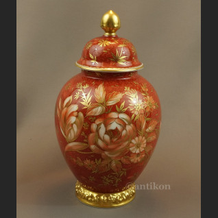 Wazon Rosenthal czerwona kula ręcznie malowana Wazon Rosenthal czerwona kula ręcznie malowana