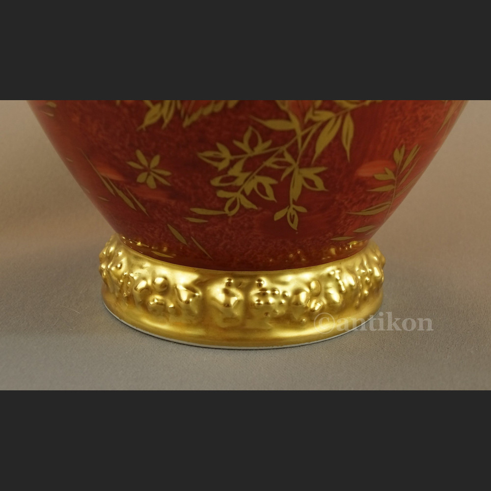 Wazon Rosenthal czerwona kula ręcznie malowana Wazon Rosenthal czerwona kula ręcznie malowana