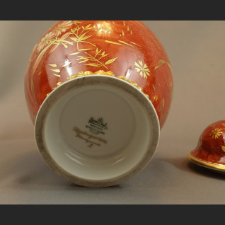 Wazon Rosenthal czerwona kula ręcznie malowana Wazon Rosenthal czerwona kula ręcznie malowana