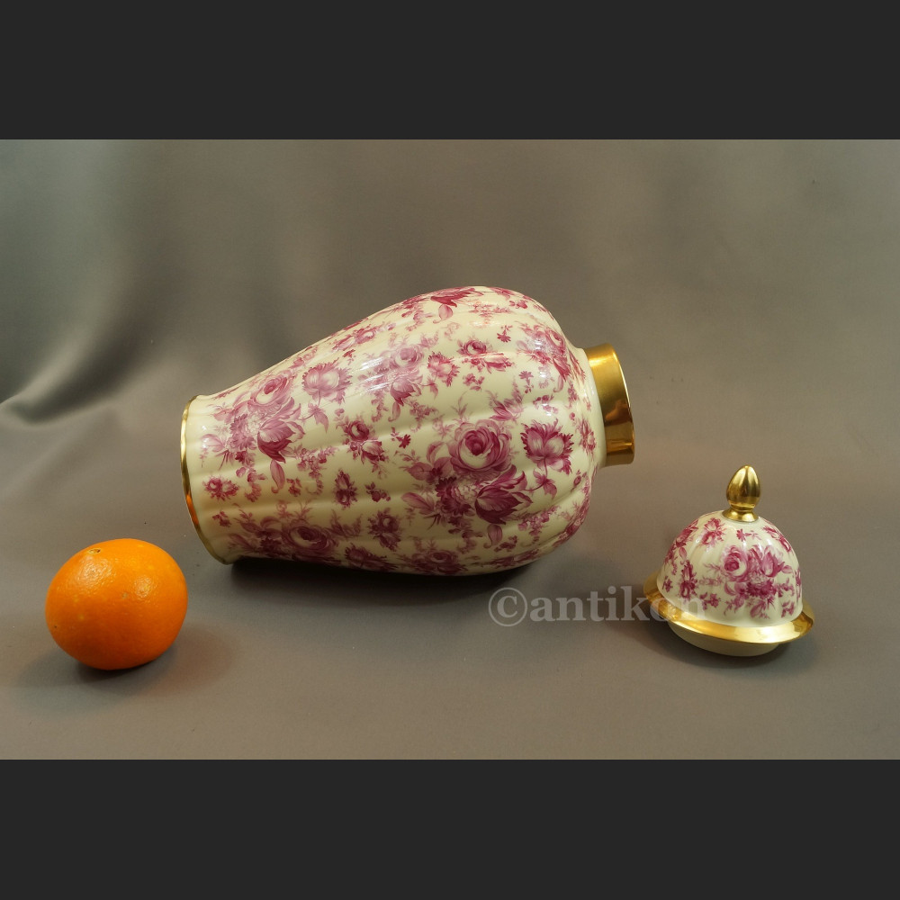 Wazon Thomas Ivory gr Rosenthal wielka amfora z różami Wazon Thomas Ivory gr Rosenthal wielka amfora z różami