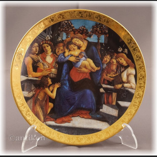 Talerze kolekcjonerskie Madonna Boticcelli  włoska cała kolekcja Talerze kolekcjonerskie Madonna Boticcelli  włoska cała kolekcja