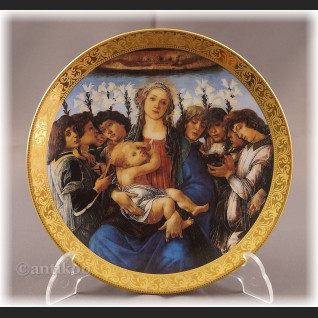 Talerze kolekcjonerskie Madonna Boticcelli  włoska cała kolekcja Talerze kolekcjonerskie Madonna Boticcelli  włoska cała kolekcja