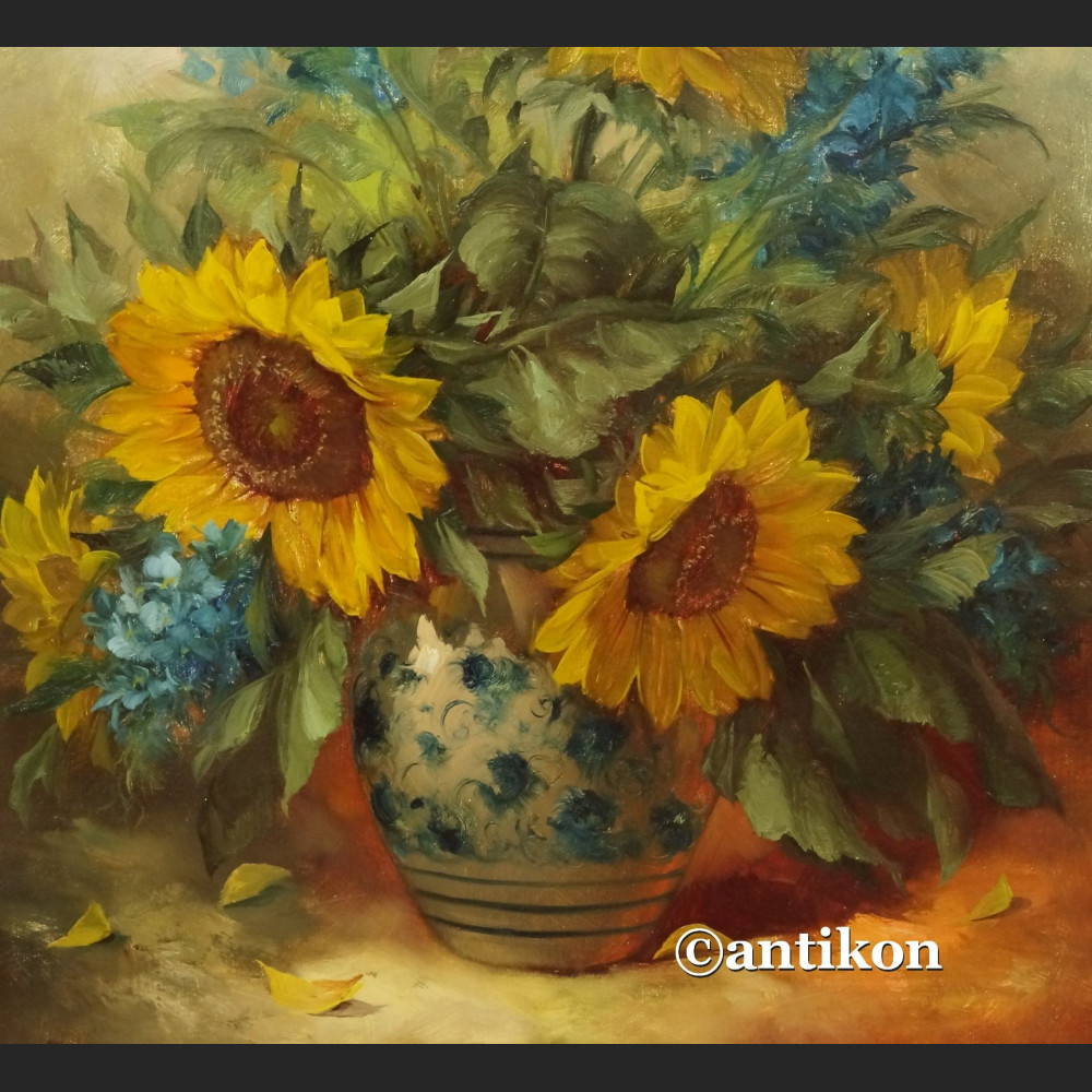 Słoneczniki obraz olejny do salonu  Słoneczniki obraz olejny do salonu