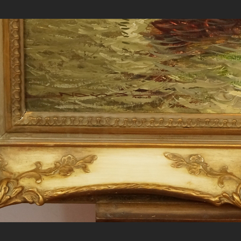 Malarstwo marynistyczne stary olej w pięknej ramie 