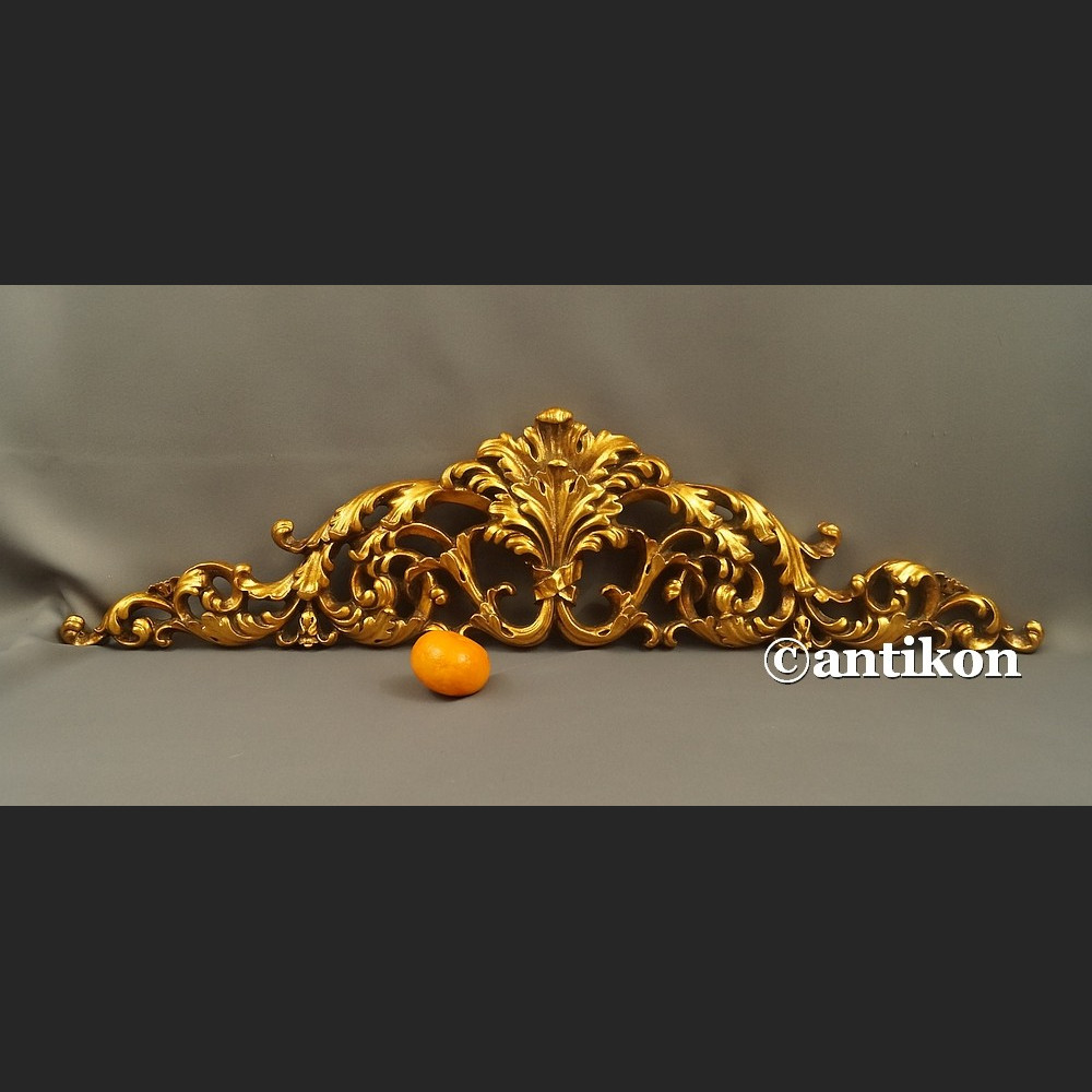 Zwieńczenie ażurowe złote wić roślinna nadproże Zwieńczenie ażurowe złote wić roślinna nadproże