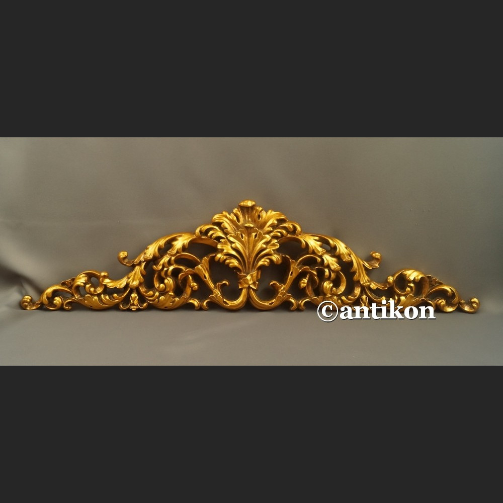 Zwieńczenie ażurowe złote wić roślinna nadproże Zwieńczenie ażurowe złote wić roślinna nadproże