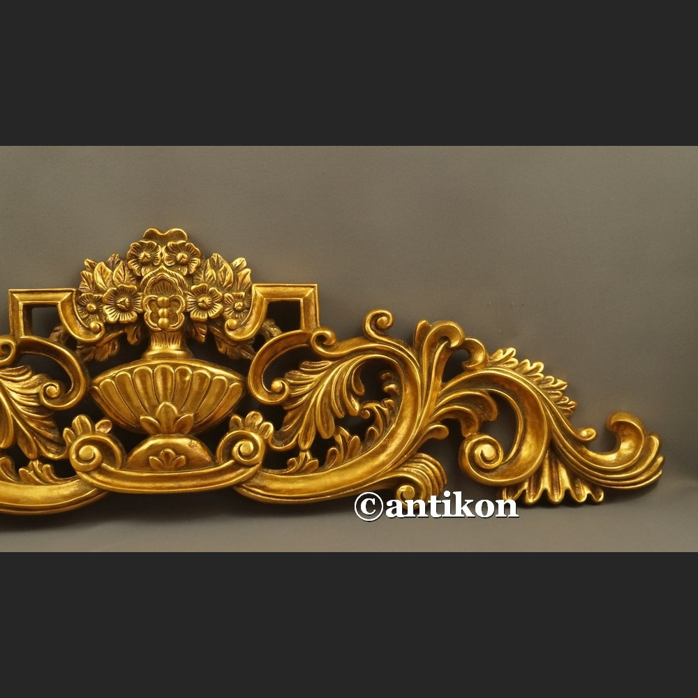 Nadproże  ażurowe złote kwiaty zwieńczenie 