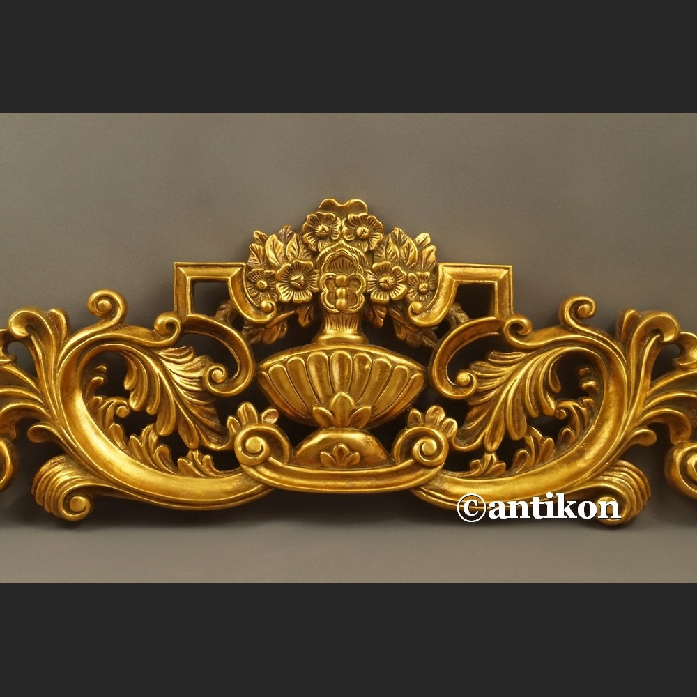 Nadproże  ażurowe złote kwiaty zwieńczenie 