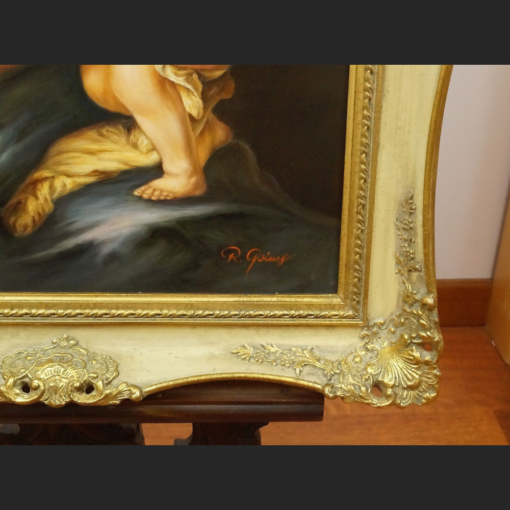 Madonna z Jezuskiem obraz olejny religijny wg Murillo Madonna z Jezuskiem obraz olejny religijny wg Murillo