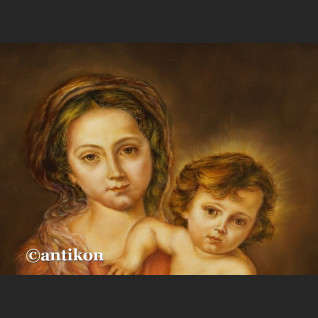 Madonna z Jezuskiem obraz olejny religijny wg Murillo Madonna z Jezuskiem obraz olejny religijny wg Murillo