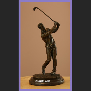 Golfista golf prawdziwy brąz rzeźba Golfista golf prawdziwy brąz rzeźba