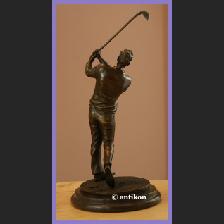 Golfista golf prawdziwy brąz rzeźba Golfista golf prawdziwy brąz rzeźba