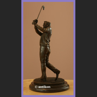 Golfista golf prawdziwy brąz rzeźba Golfista golf prawdziwy brąz rzeźba