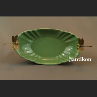 Patera w stylu secesyjnym zielona 