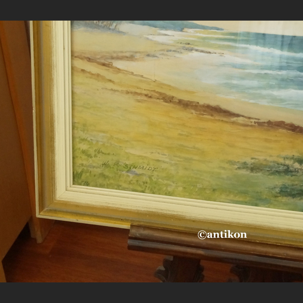 Akwarela Morze brzeg duży obraz