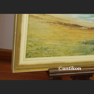 Akwarela Morze brzeg duży obraz