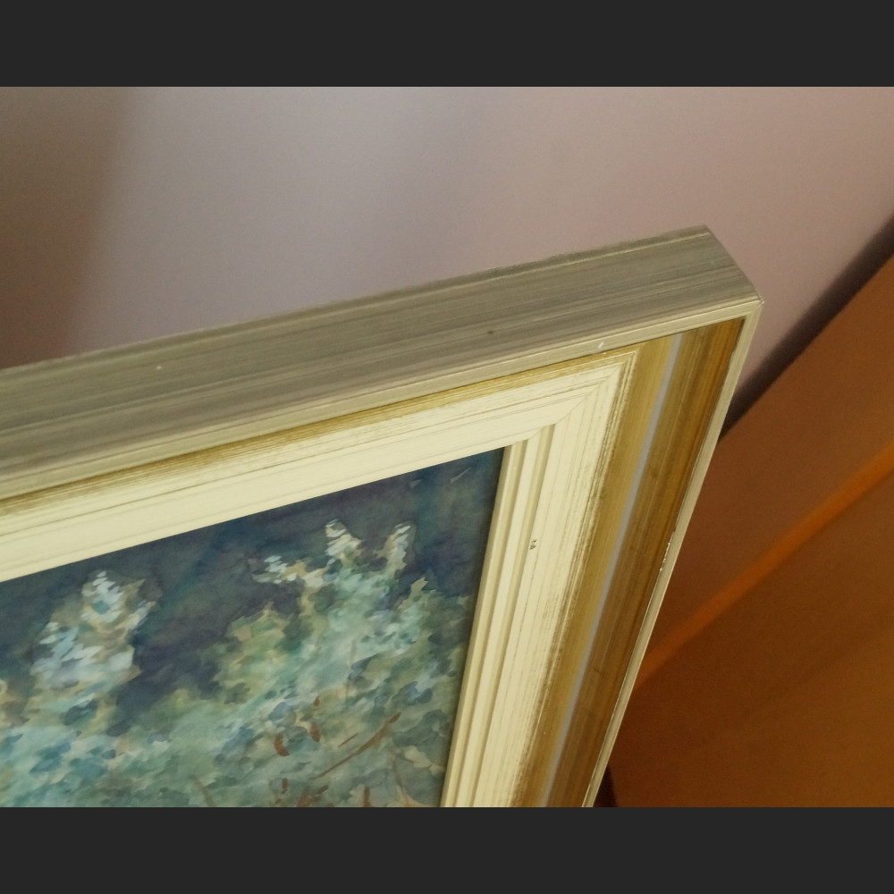 Akwarela Morze brzeg duży obraz