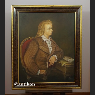 Portret arystokraty obraz olejny Panicz na krześle 