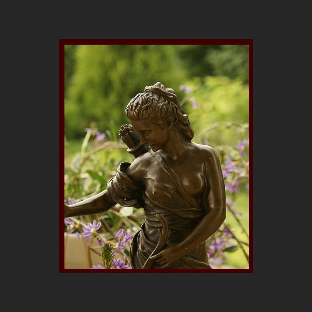 DIANA PATRONKA MYŚLIWYCH PIĘKNY OGROMNY BRĄZ