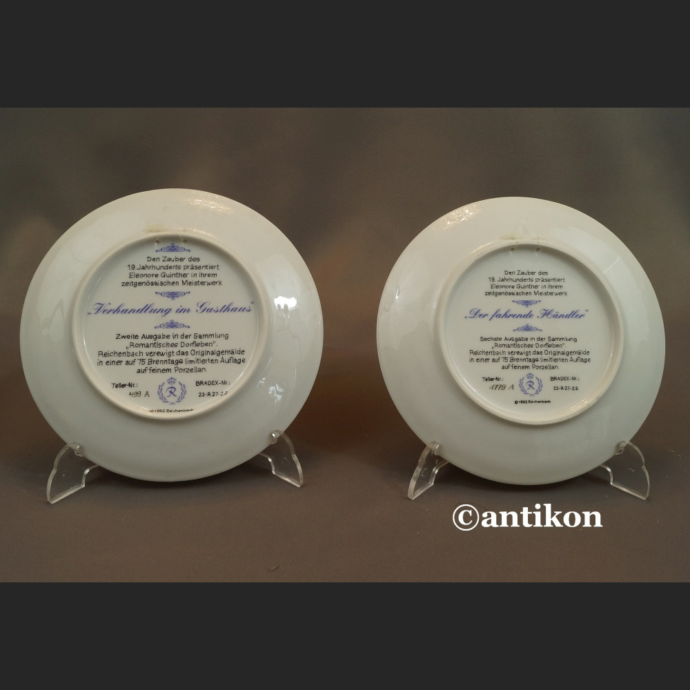Talerze kolekcjonerskie Romantyczne osady 6 sztuk kolekcja