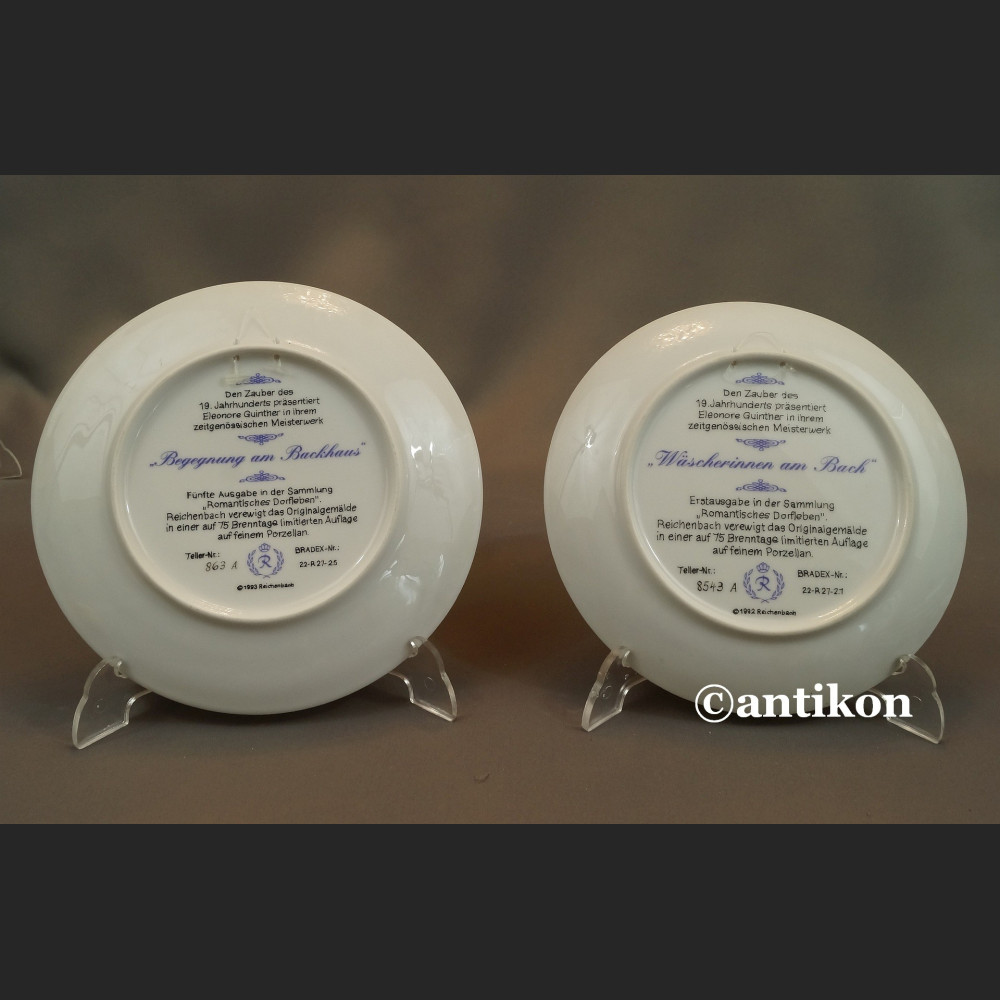 Talerze kolekcjonerskie Romantyczne osady 6 sztuk kolekcja