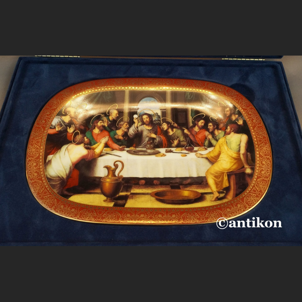 Ostatnia wieczerza talerz bawarska porcelana  Ostatnia wieczerza talerz bawarska porcelana