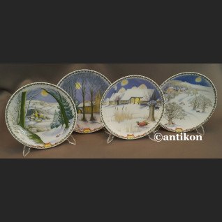 Seria talerzy Rosenthal Zima na ścianę 