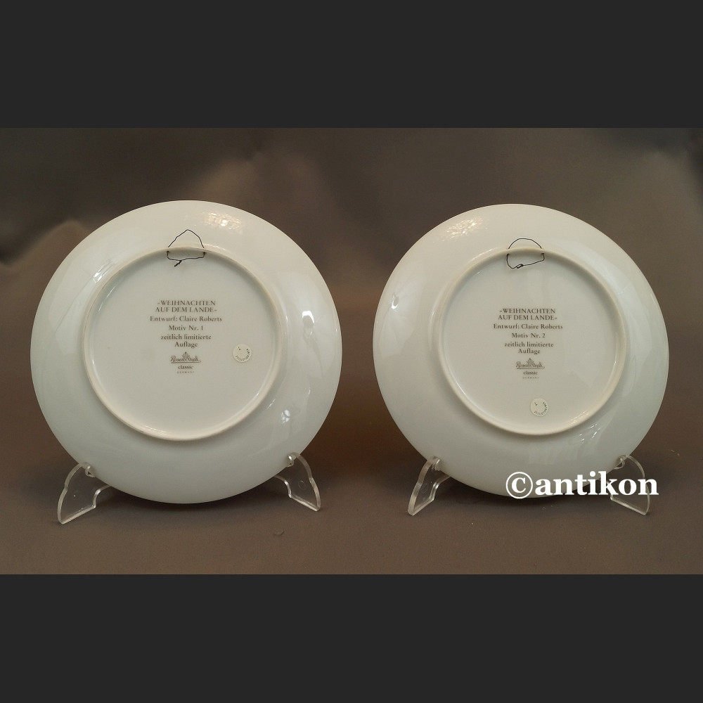 Seria talerzy Rosenthal Zima na ścianę 