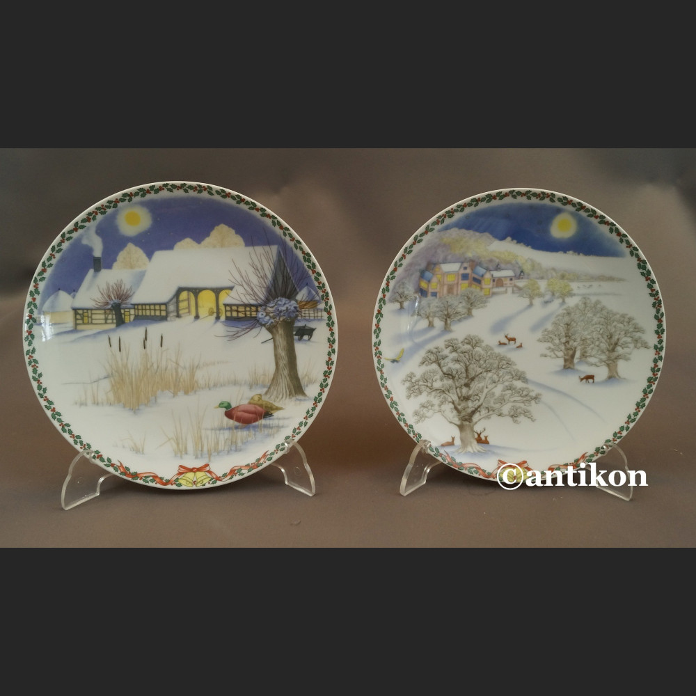 Seria talerzy Rosenthal Zima na ścianę 