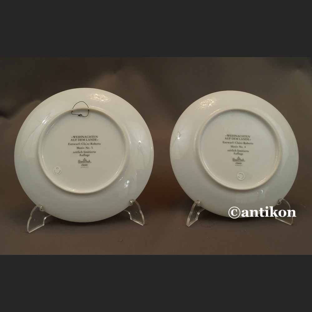 Seria talerzy Rosenthal Zima na ścianę 