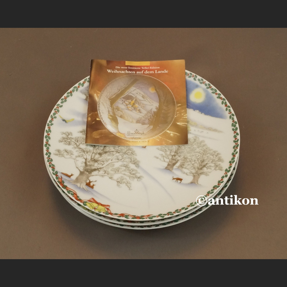 Seria talerzy Rosenthal Zima na ścianę 