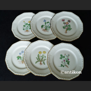 Rosenthal Maria z 1938 r. komplet ręcznie malowanych talerzyków 