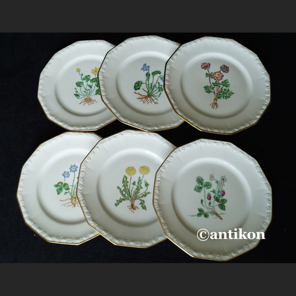 Rosenthal Maria z 1938 r. komplet ręcznie malowanych talerzyków 