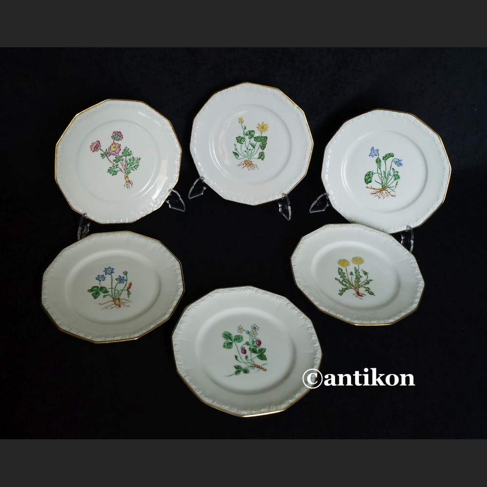 Rosenthal Maria z 1938 r. komplet ręcznie malowanych talerzyków 
