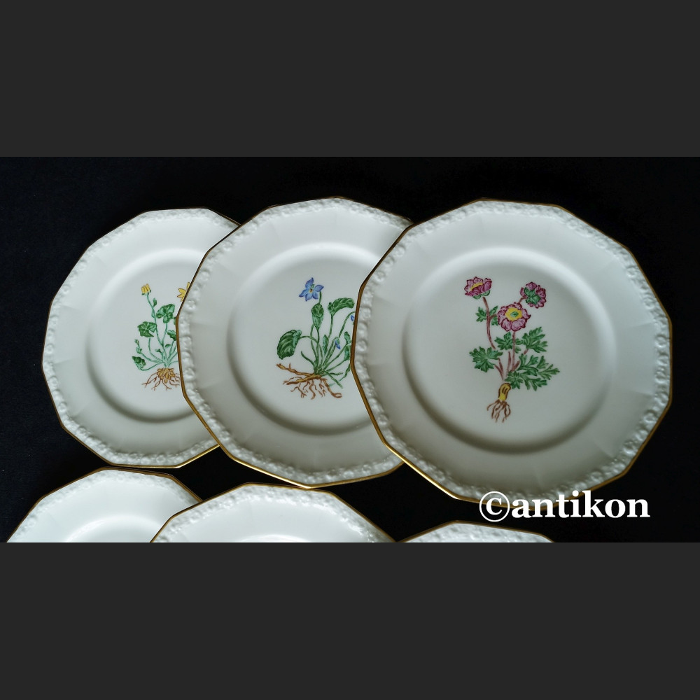 Rosenthal Maria z 1938 r. komplet ręcznie malowanych talerzyków 