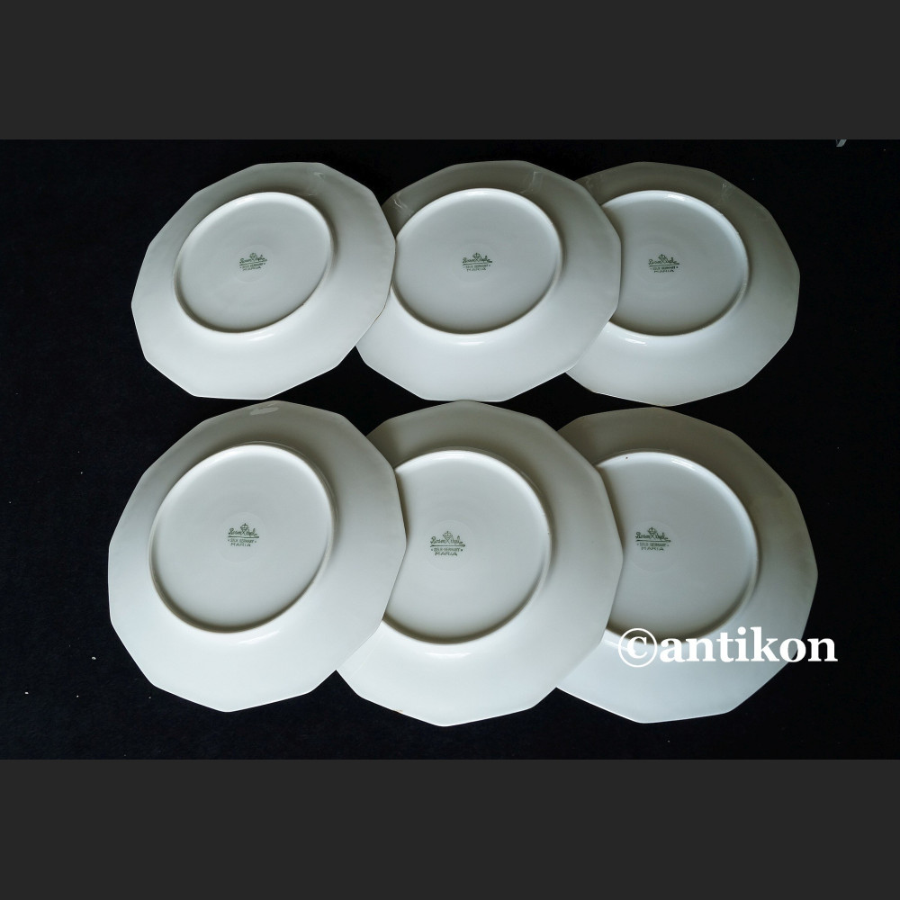 Rosenthal Maria z 1938 r. komplet ręcznie malowanych talerzyków 