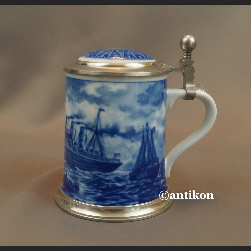 Kufel ze statkiem prezent dla marynarza 