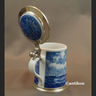 Kufel ze statkiem prezent dla marynarza 