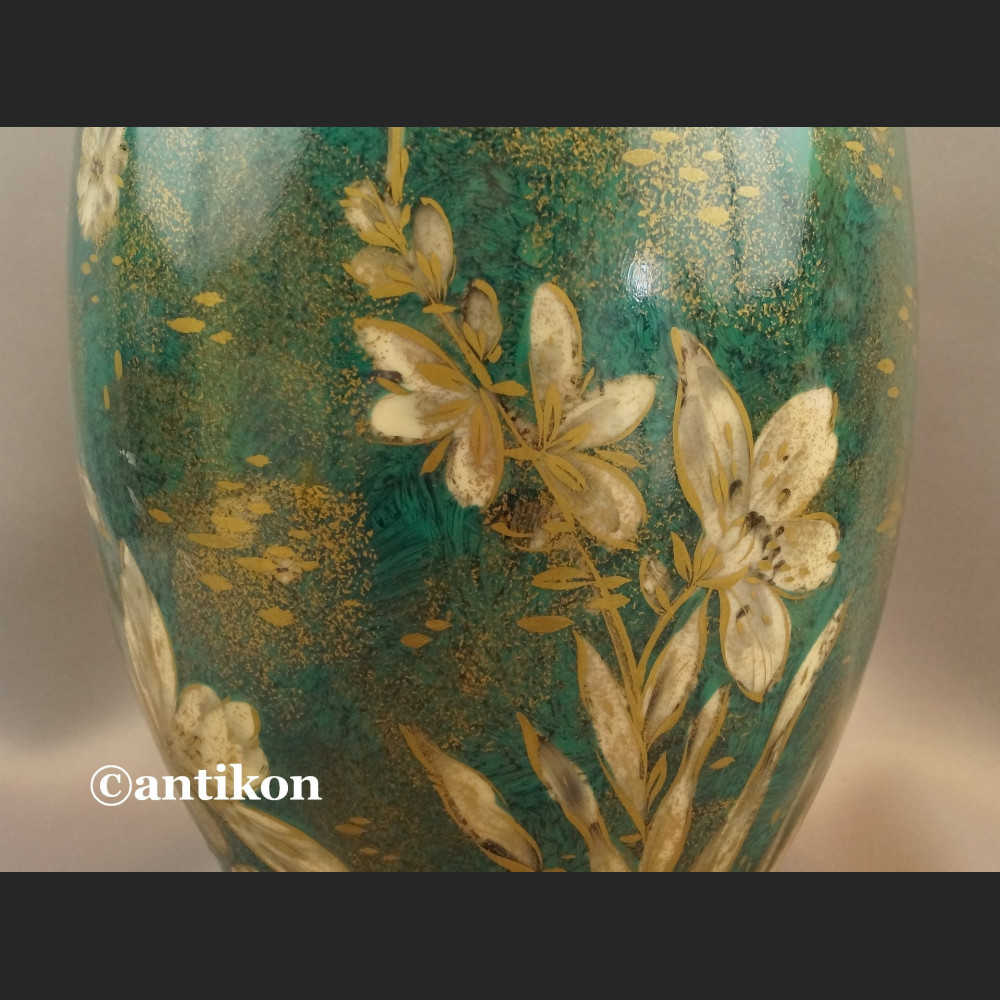 Wazon Rosenthal ogromny zielono złoty