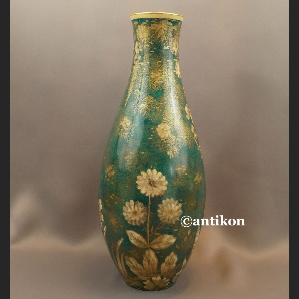 Wazon Rosenthal ogromny zielono złoty