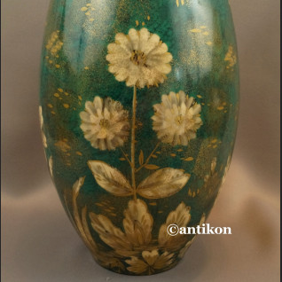 Wazon Rosenthal ogromny zielono złoty