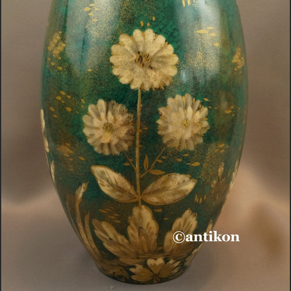 Wazon Rosenthal ogromny zielono złoty