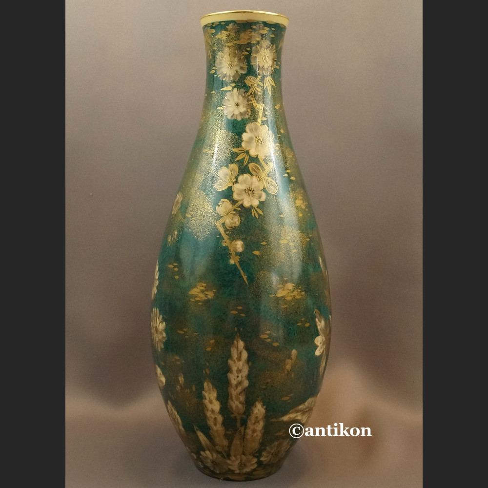 Wazon Rosenthal ogromny zielono złoty