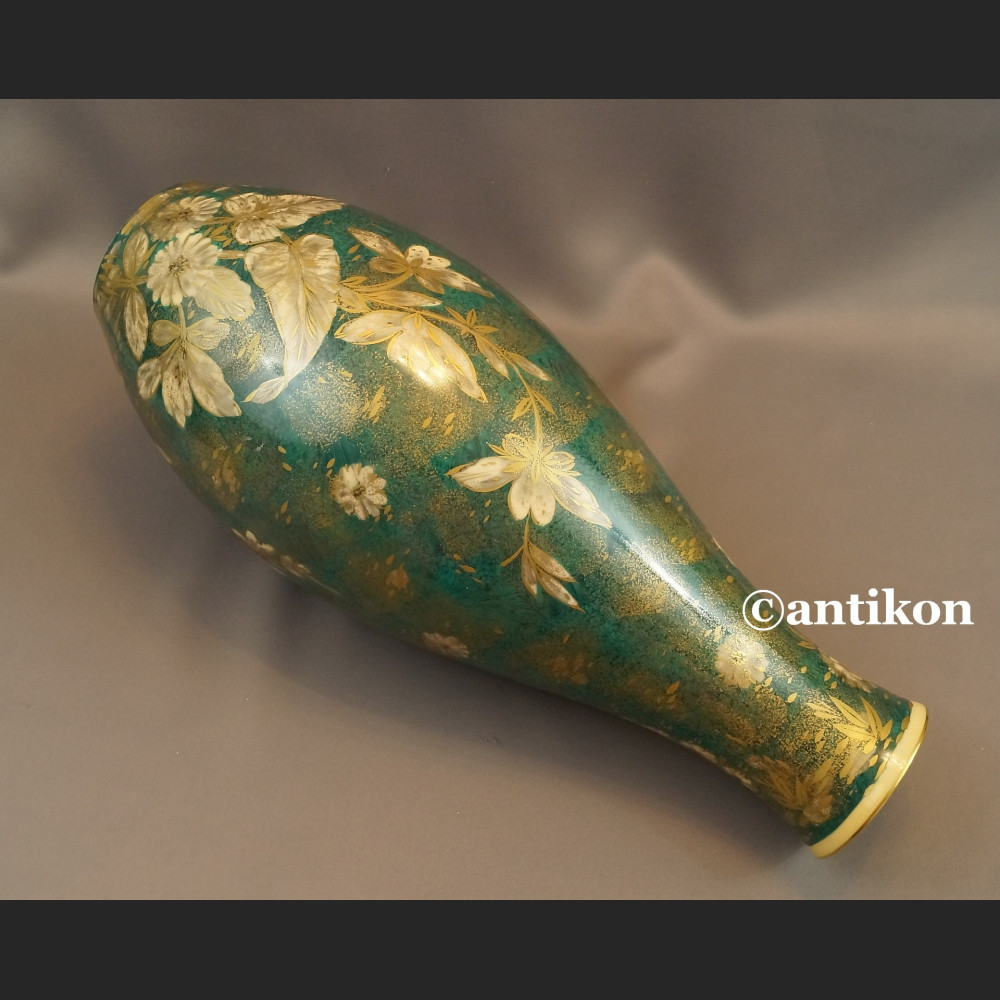 Wazon Rosenthal ogromny zielono złoty